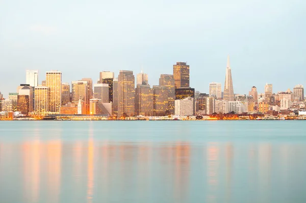 City Skyline Bay Dawn San Francisco California Estados Unidos — Foto de Stock