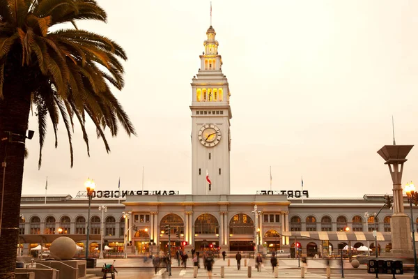 San Francisco Califórnia Estados Unidos San Francisco Ferry Building Amanhecer — Fotografia de Stock