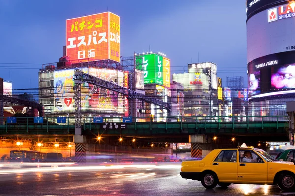 Shinjuku Tokyo Kanto Region Honshu Giappone Asia Traffico Nel Vivace — Foto Stock