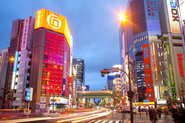 Akihabara Electric Town Tokio Kanto Region Honshu Japonsko Reklamní Billboardy — Stock fotografie
