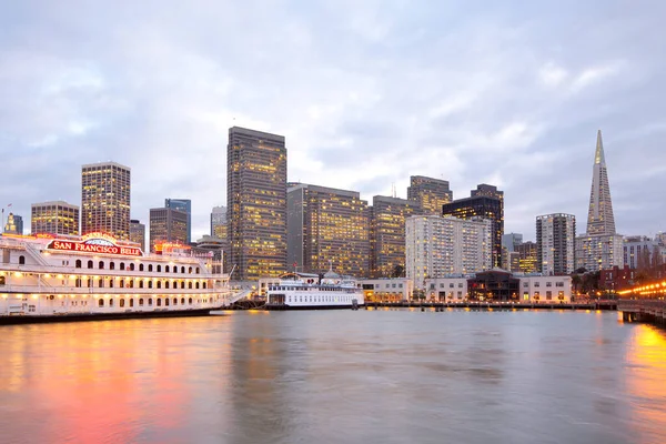 San Francisco California Spojené Státy Americké Skyline Budov Centru Embarcadero — Stock fotografie