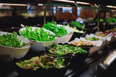 Mutfak mutfak büfe akşam yemeği yemek kutlama parti kavramı yemek Catering.