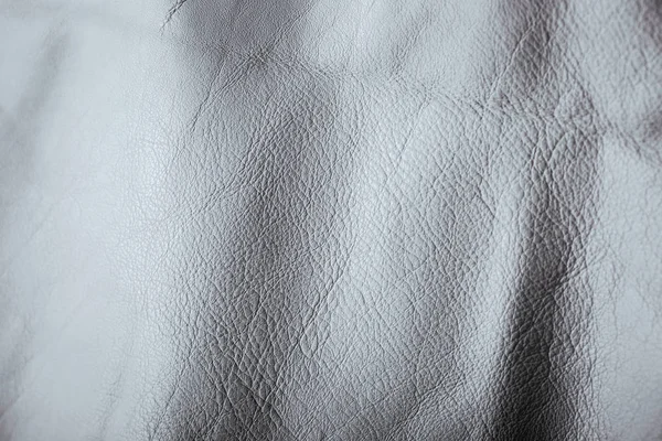 Gros Plan Texture Cuir Blanc Sans Couture — Photo