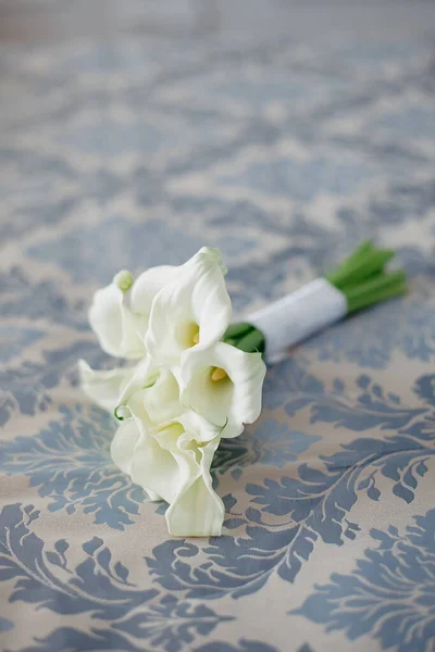 Bouquet White Calla Lilies — Stock Photo, Image