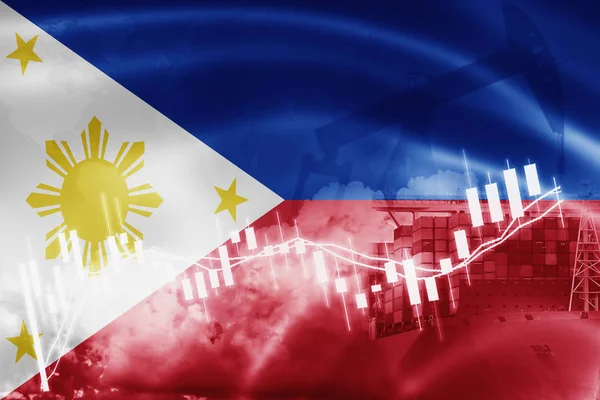 Filipinler bayrağı, borsa, döviz ekonomisi ve Ticaret, petrol 
