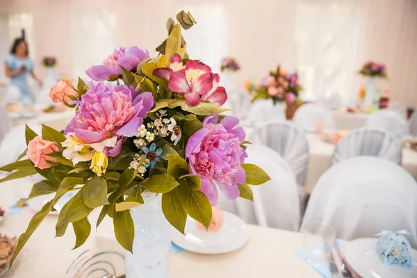 Tables at the wedding — Stock Photo, Image
