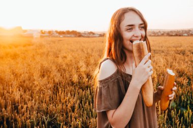 buğday çayır kadında