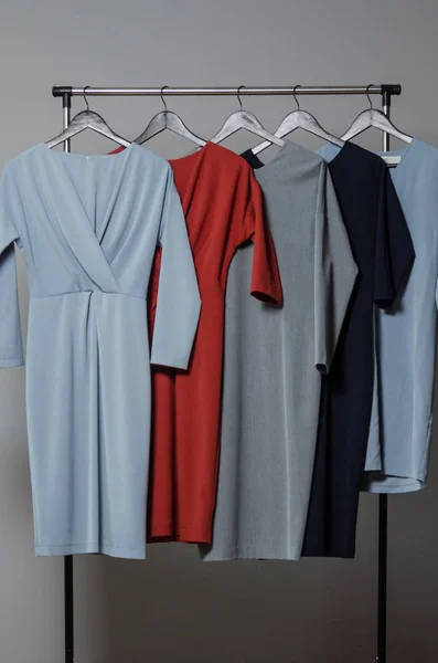 new dress collection on the hangers