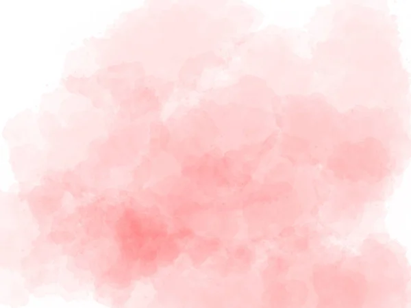 부드러운 핑크 수채화 스플래시. 흰색 배경에 대한 추상텍스처 그라데이션. — 스톡 사진