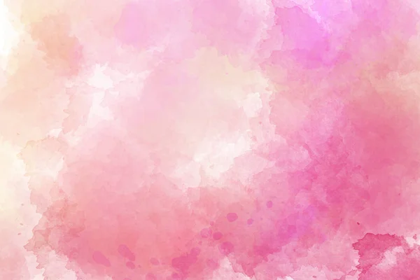 Soft pink watercolor splash. Abstract textured gradient on white background. — Stock Photo, Image