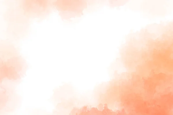 Salpicos de aguarela laranja. Gradiente texturizado abstrato sobre fundo branco . — Fotografia de Stock
