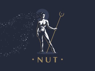 Egyptian goddess Nut.  clipart
