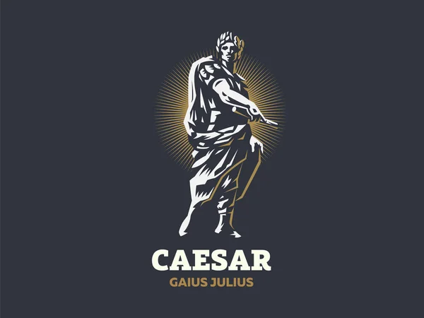 Caesar. Vektoremblem. — Stockvektor