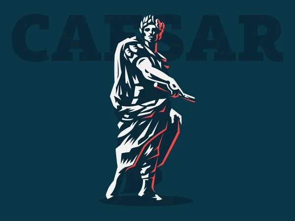 Caesar. Vector embleem. — Stockvector