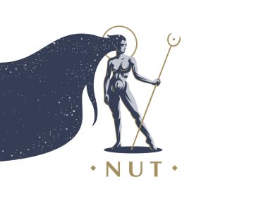 Egyptian goddess Nut.  clipart
