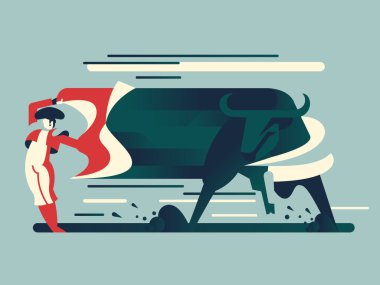 Boğa güreşi, boğa boğa güreşçisi için çalışır. 