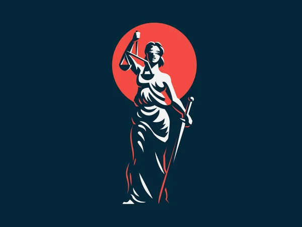 La déesse de la justice Thèmes . — Image vectorielle