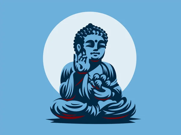 Buda. emblema del vector . — Vector de stock