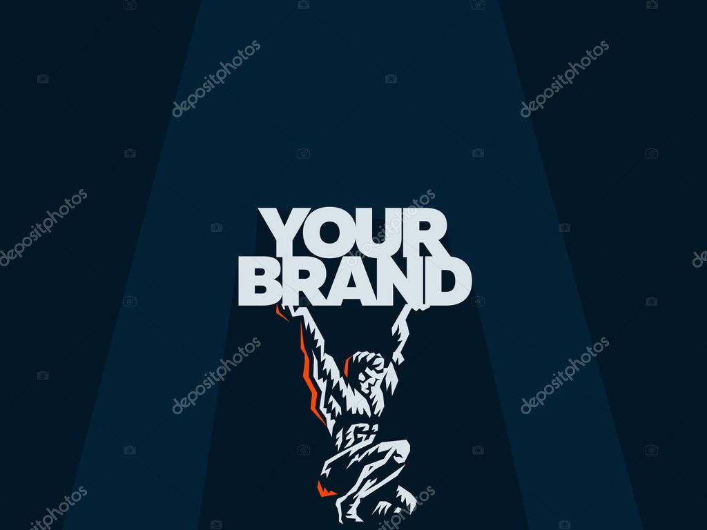 Atlas keeps the logo. Vector illustration.