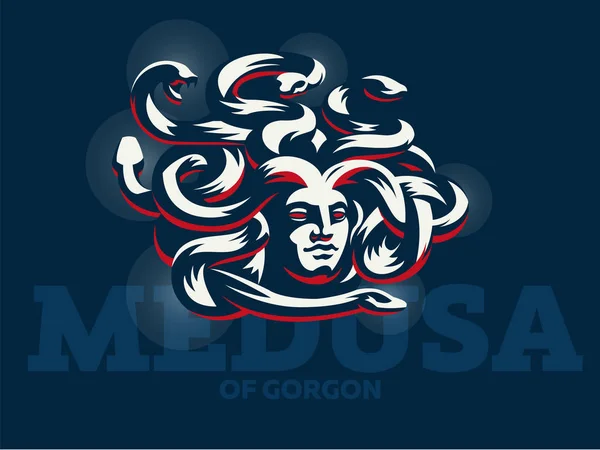 Medusa de la Gorgona. Ilustración vectorial . — Vector de stock