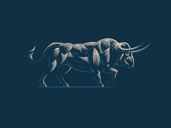 Toro. Logotipo del vector . — Vector de stock