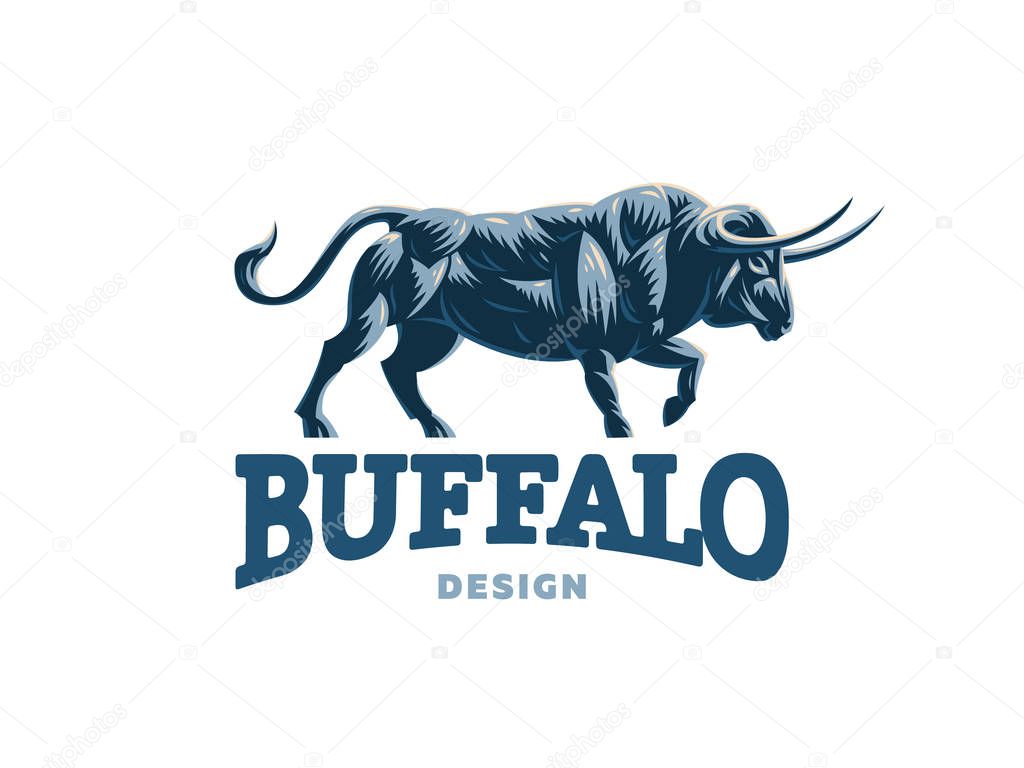 Bull. Vector logo.