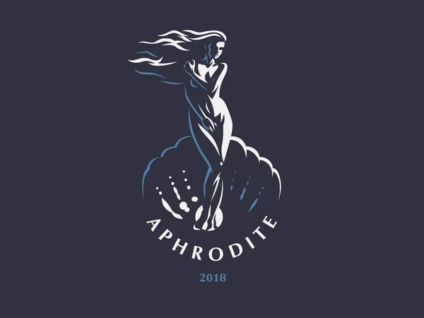 Aphrodite of Venus. Vector embleem. — Stockvector