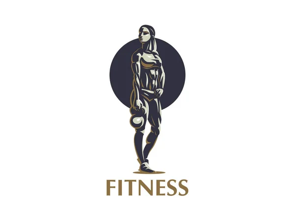 Fitness-Emblem für Frauen. — Stockvektor