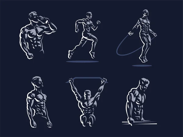 Spor. Sportif ve atletik bir adam.