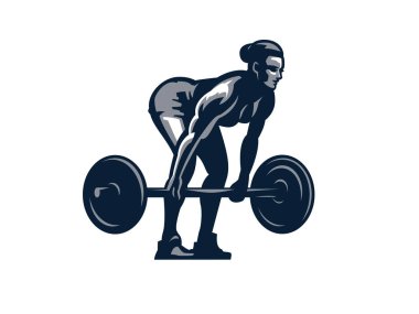 Kadın fitness illüstrasyon.