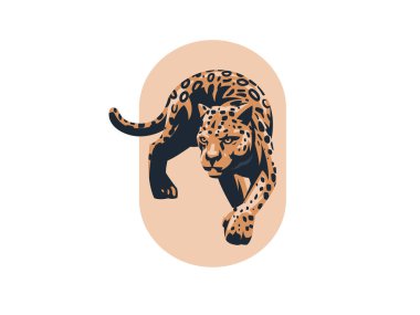 Bir panter veya bir leopar.