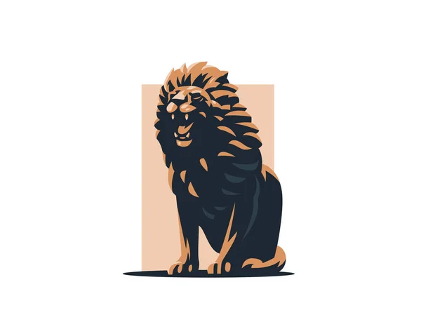 Les sourires du lion . — Image vectorielle