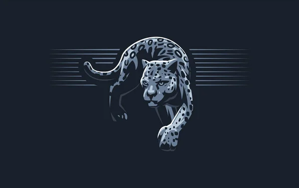 Das Bild eines Pumas oder Panthers. — Stockvektor