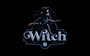 Bir cadı şapkalı bir cadı.