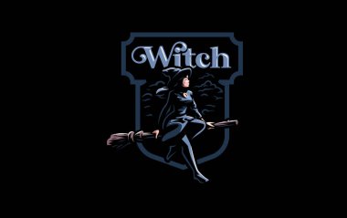 Bir cadı şapkalı bir cadı.