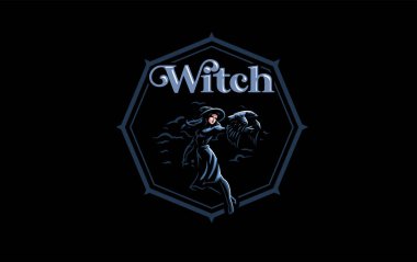 Bir cadı şapkalı bir cadı.