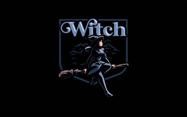 Bir cadı şapkalı bir cadı.