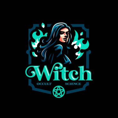 A female witch  clipart