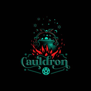 Yarasa saplı sihirli kazan.