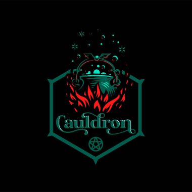 Yarasa saplı sihirli kazan.