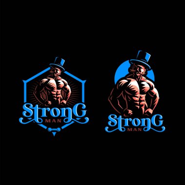 Vintage güçlü adam.