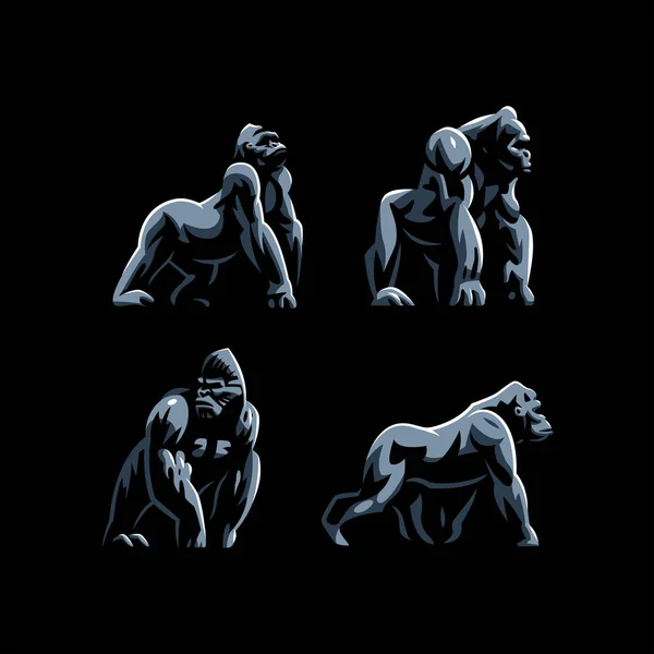 Gorille. Gros singe . — Image vectorielle