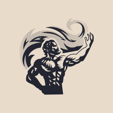 Tanrı Prometheus. Sakallı bir adam..