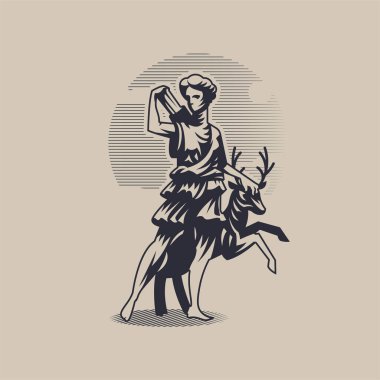 Tanrıça Artemis veya Diana.