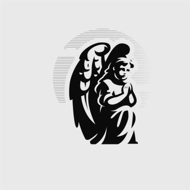 Kanatlı melek çocuk.