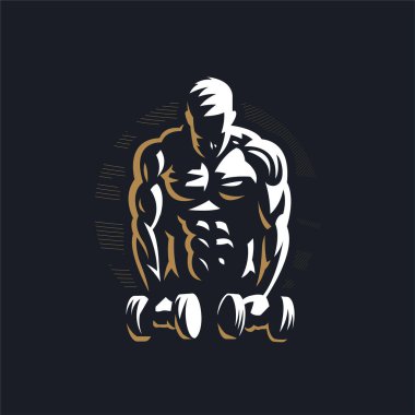 Dambılı fitness adamı..