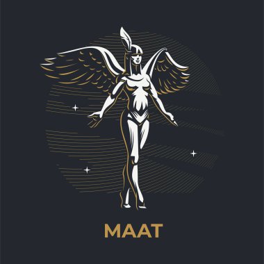 Mısır Tanrıçası Maat. 