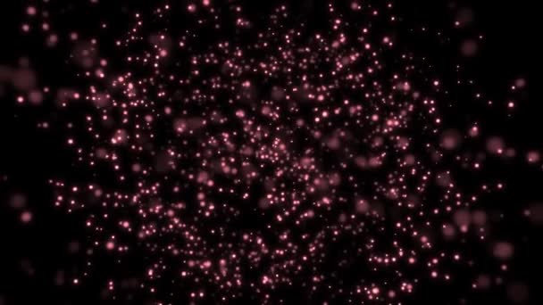 Túnel Estrellas Luces Lámpara Alrededor — Vídeo de stock