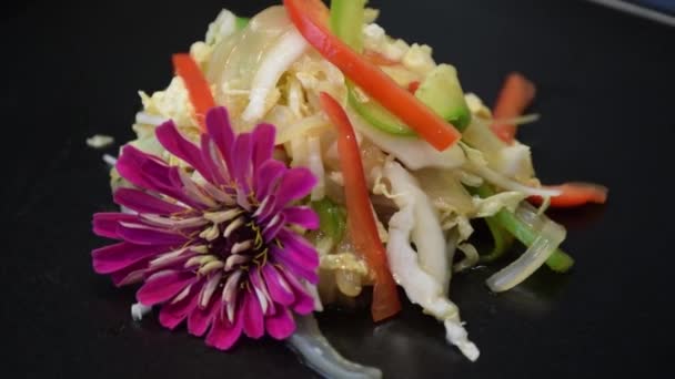 Kwallen Salade Food Keuken — Stockvideo