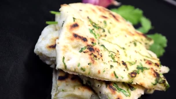 Naan Brot Traditionelle Indische — Stockvideo